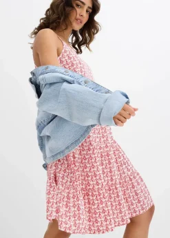 Damen bonprix Nachhaltigere Materialien|Kleider|Trägerkleid aus fließender Viskose