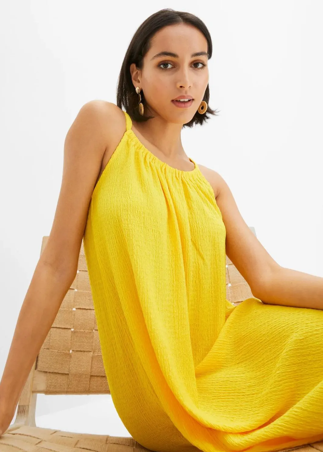 Best Trägerkleid aus leichtem Crêpe Damen Nachhaltigere Materialien|Kleider