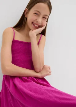 Kinder bonprix Mädchen 9-16 Jahre·Kleider & Jumpsuits|Trägerkleid aus luftigem Musselin