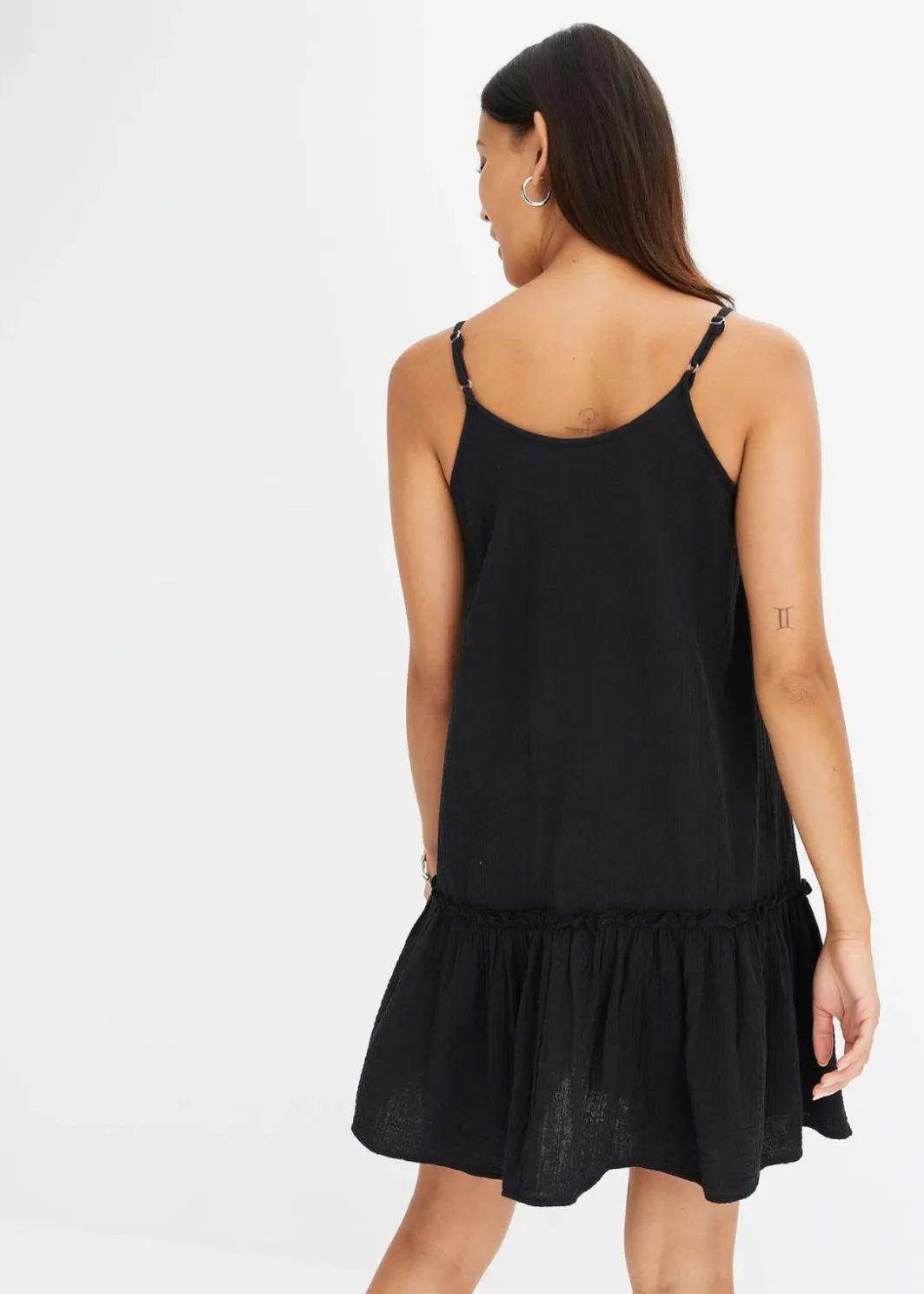 Outlet Trägerkleid aus Musselin Damen Kleider|Bekleidung·Pullover & Strickjacken