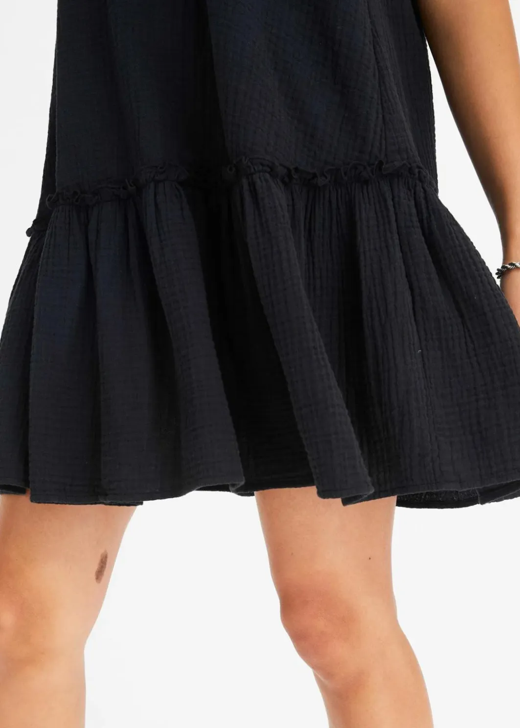 Outlet Trägerkleid aus Musselin Damen Kleider|Bekleidung·Pullover & Strickjacken