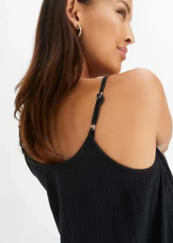 Outlet Trägerkleid aus Musselin Damen Kleider|Bekleidung·Pullover & Strickjacken