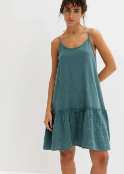 Damen bonprix Bekleidung·Pullover & Strickjacken|Kleider|Trägerkleid aus Musselin