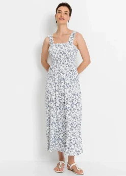 Damen bonprix Nachhaltigere Materialien|Kleider|Trägerkleid aus Viskose-Mix