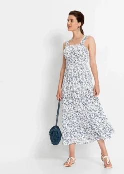 Damen bonprix Nachhaltigere Materialien|Kleider|Trägerkleid aus Viskose-Mix