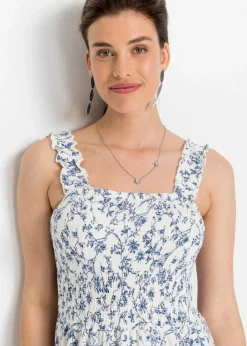 Damen bonprix Nachhaltigere Materialien|Kleider|Trägerkleid aus Viskose-Mix