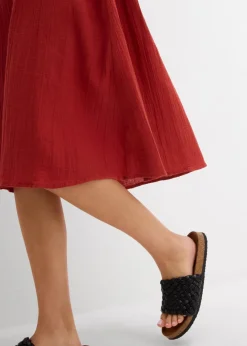 Damen bonprix Nachhaltigere Materialien|Kleider|Trägerkleid aus weichem Musselin