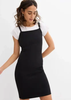 Clearance Trägerkleid mit Kontrastsaum Damen Kleider