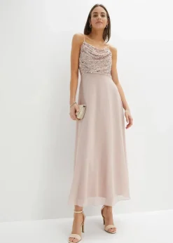 Clearance Trägerkleid mit Paillettenstickerei Damen Kleider|Festliche Mode