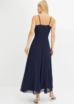 Damen bonprix Bekleidung·Pullover & Strickjacken|Festliche Mode|Trägerkleid mit Paillettenstickerei