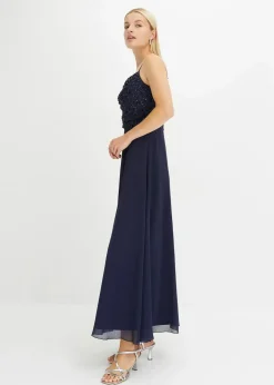 Damen bonprix Bekleidung·Pullover & Strickjacken|Festliche Mode|Trägerkleid mit Paillettenstickerei