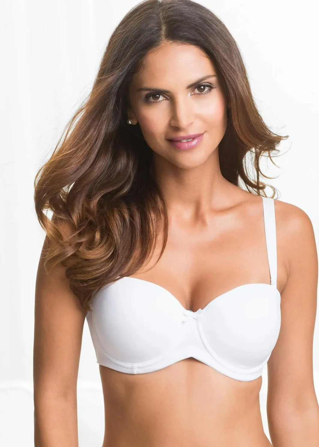 Damen bonprix Wäsche·Basics|Wäsche·Große Cups D-H|Trägerloser BH mit Bügel