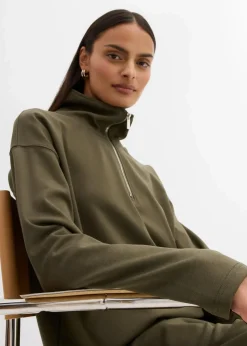 Troyer aus Viskose-Mix Damen Pullover & Strickjacken|Bekleidung·Jeans