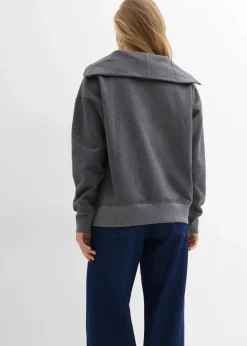 Outlet Troyer aus weichem Baumwoll-Mix Damen Pullover & Strickjacken|Sweat