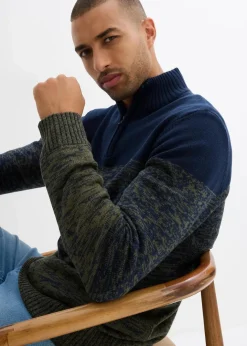 Best Troyer aus weichem Baumwollmix Herren Große Größen|Pullover & Strickjacken