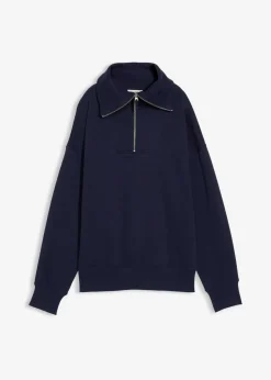 Damen bonprix Bekleidung·Blusen & Tuniken|Bekleidung·Jeans|Troyer aus weichem Baumwoll-Mix