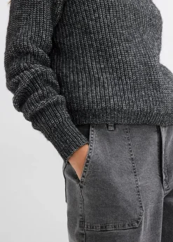 Damen bonprix Bekleidung·Jeans|Pullover & Strickjacken|Troyer aus weichem Woll-Mix