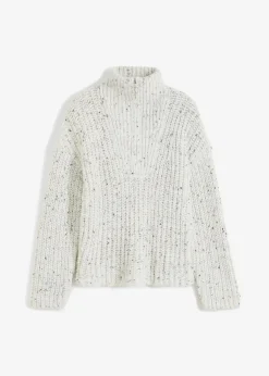 Damen bonprix Pullover & Strickjacken|Bekleidung·Jeans|Troyer mit überschnittener Schulter
