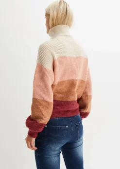 Damen bonprix Bekleidung·Jeans|Pullover & Strickjacken|Troyer Pullover