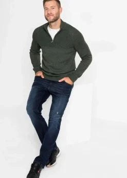 Troyer Pullover aus weichem Baumwollmix Herren Große Größen|Basics