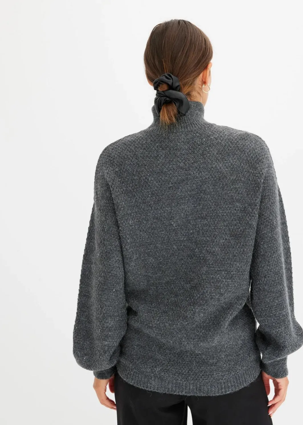 Damen bonprix Pullover & Strickjacken|Bekleidung·Jeans|Troyer Pullover mit Ajourmuster