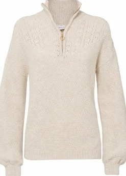 Damen bonprix Bekleidung·Jeans|Pullover & Strickjacken|Troyer Pullover mit Ajourmuster