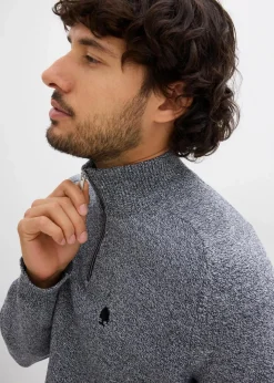 Sale Troyer Pullover mit recycelter Baumwolle Herren Große Größen|Pullover & Strickjacken