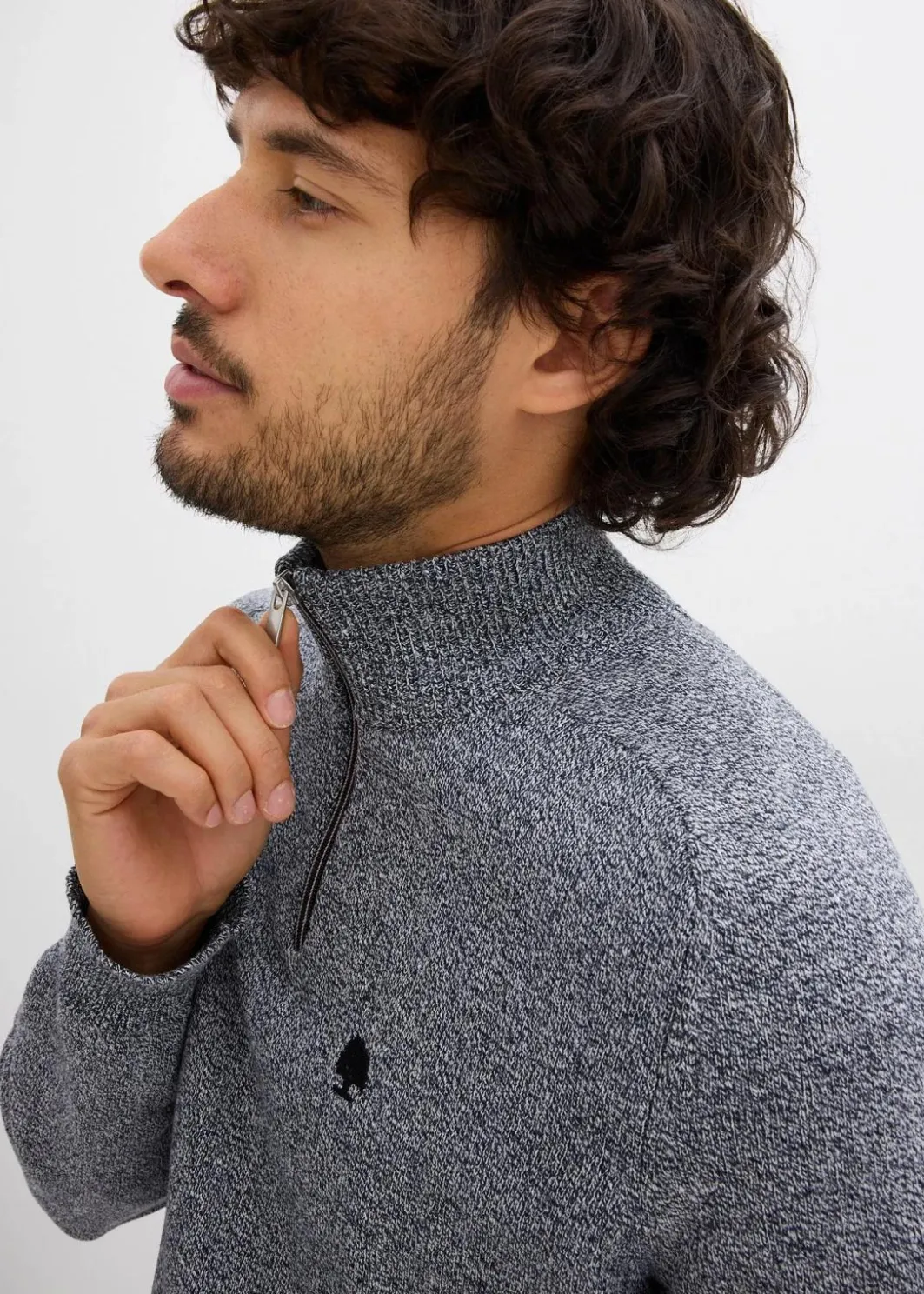 Sale Troyer Pullover mit recycelter Baumwolle Herren Große Größen|Pullover & Strickjacken