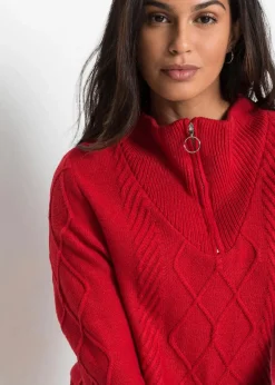 New Troyer Pullover mit Zopfmuster Damen Bekleidung·Jeans|Pullover & Strickjacken