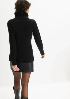 Damen bonprix Pullover & Strickjacken|Troyer Pullover mit Zopfmuster