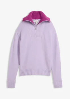 Damen bonprix Bekleidung·Jeans|Pullover & Strickjacken|Troyer-Pullover