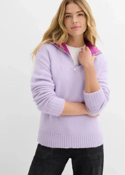 Damen bonprix Bekleidung·Jeans|Pullover & Strickjacken|Troyer-Pullover