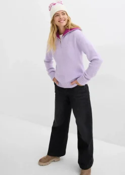 Damen bonprix Bekleidung·Jeans|Pullover & Strickjacken|Troyer-Pullover