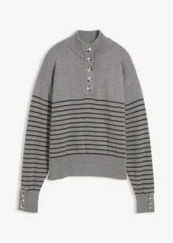 Damen bonprix Bekleidung·Jeans|Pullover & Strickjacken|Troyer-Pullover