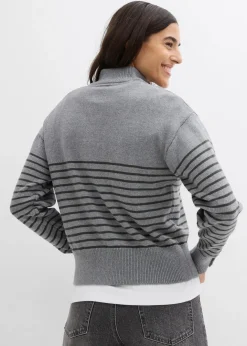 Damen bonprix Bekleidung·Jeans|Pullover & Strickjacken|Troyer-Pullover