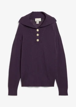 Hot Troyer-Pullover aus Merinowolle Damen Bekleidung·Jeans|Pullover & Strickjacken