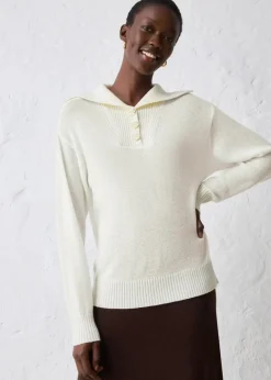 Damen bonprix Pullover & Strickjacken|Bekleidung·Jeans|Troyer-Pullover aus Merinowolle