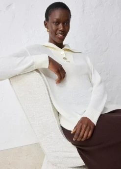 Damen bonprix Pullover & Strickjacken|Bekleidung·Jeans|Troyer-Pullover aus Merinowolle