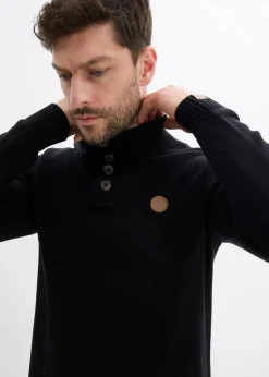 Sale Troyer-Pullover aus weichem Baumwollmix Herren Pullover & Strickjacken|Große Größen