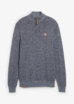 Outlet Troyer-Pullover mit reiner Baumwolle Herren Große Größen|Basics