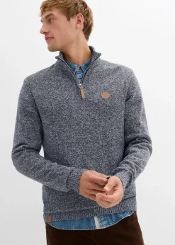 Outlet Troyer-Pullover mit reiner Baumwolle Herren Große Größen|Basics