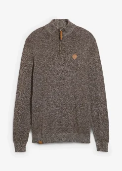 Outlet Troyer-Pullover mit reiner Baumwolle Herren Pullover & Strickjacken|Basics