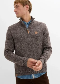 Outlet Troyer-Pullover mit reiner Baumwolle Herren Pullover & Strickjacken|Basics