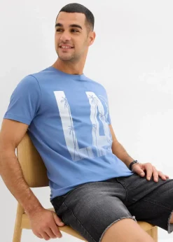 Herren bonprix Shirts & Polos|Große Größen|T-Shirt aus reiner Bio-Baumwolle, Slim Fit