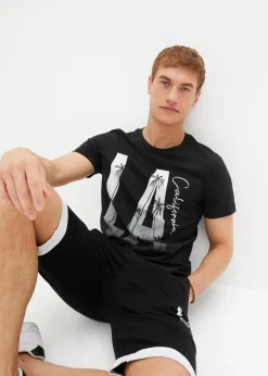 New T-Shirt aus reiner Bio-Baumwolle, Slim Fit Herren Große Größen|Shirts & Polos