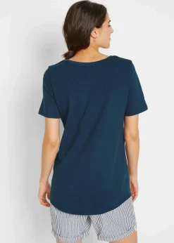Damen bonprix Shirts & Tops|Nachhaltigere Materialien|T-Shirt aus Baumwollmix