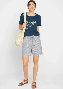 Damen bonprix Shirts & Tops|Nachhaltigere Materialien|T-Shirt aus Baumwollmix