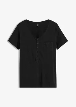 Hot T-Shirt aus Baumwoll-Viskose-Mix Damen Shirts & Tops|Nachhaltigere Materialien