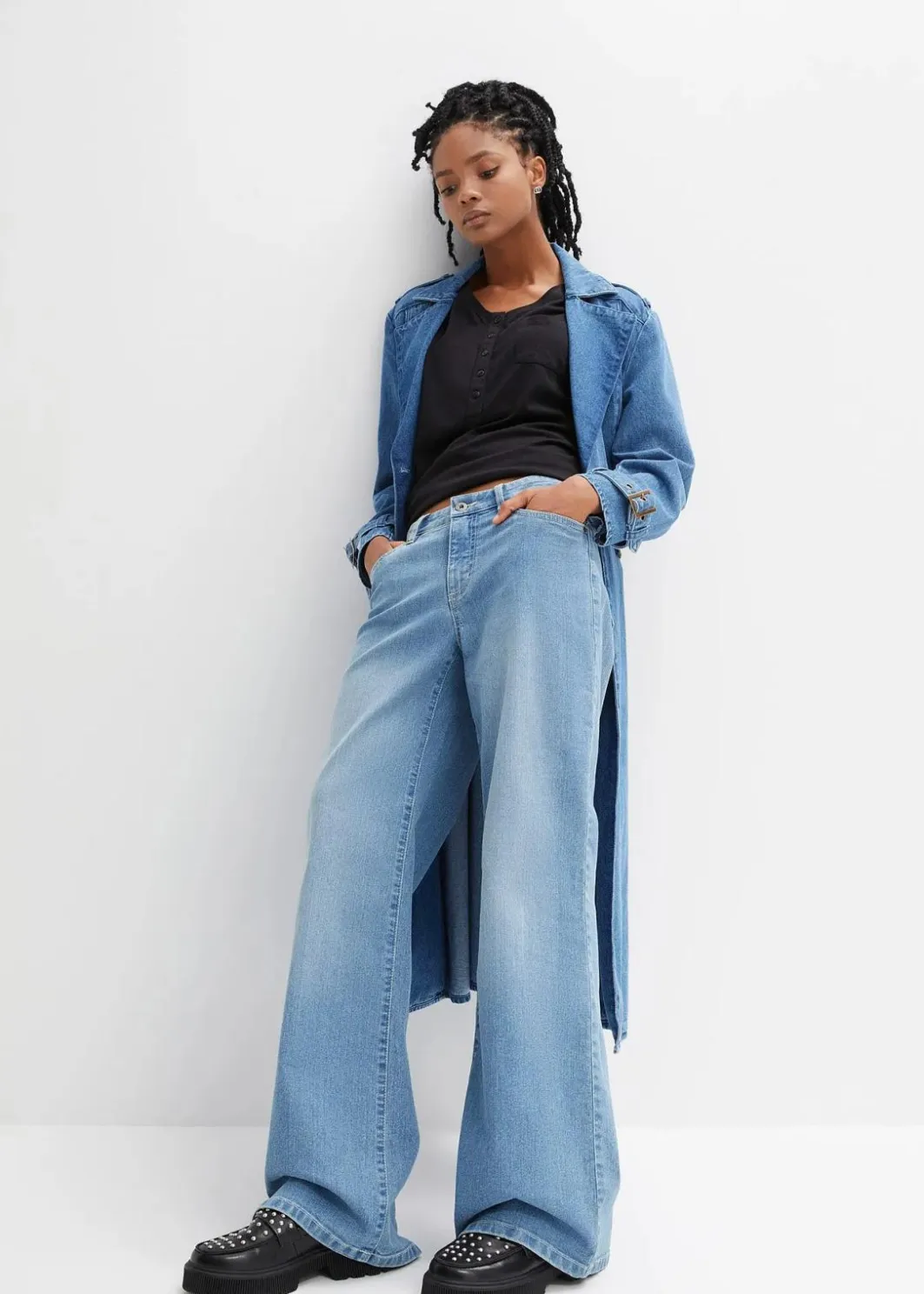 Hot T-Shirt aus Baumwoll-Viskose-Mix Damen Shirts & Tops|Nachhaltigere Materialien