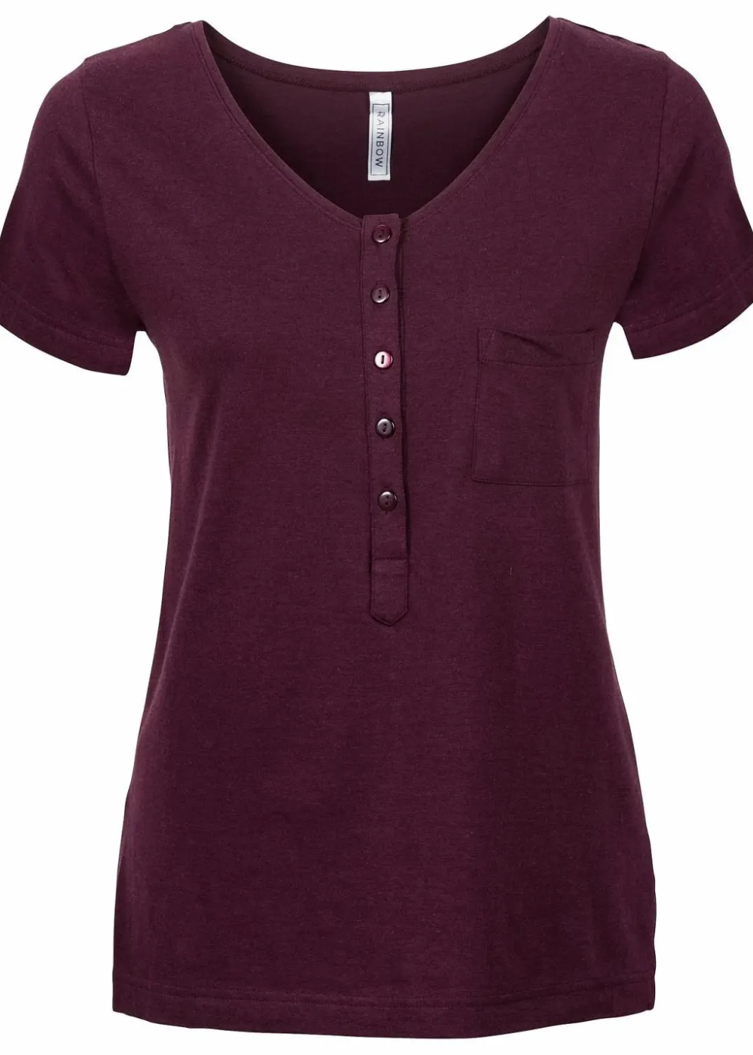 Damen bonprix Shirts & Tops|Nachhaltigere Materialien|T-Shirt aus Baumwoll-Viskose-Mix